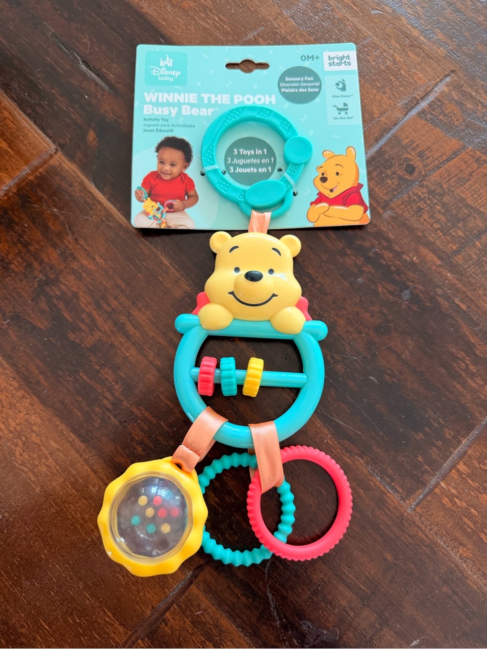 👚CLOSET CLEANOUT SALE👖 Disney Winnie the Pooh Busy Bear Teether & Rattle NWT
